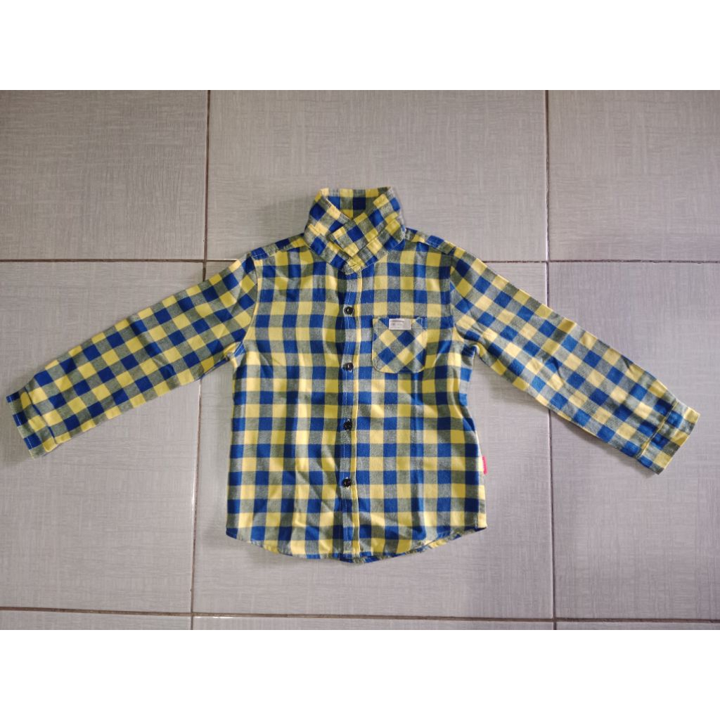 baju kemeja kotak anak laki laki