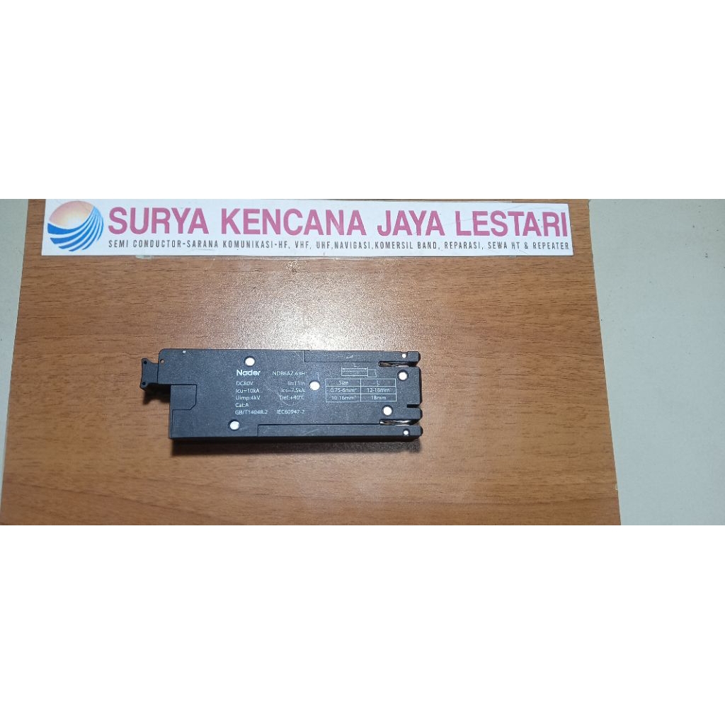 MCB SLOT BACKUP RECTIFIER NADER CIRCUIT BRACKER NDB6AZ -125H 16A DC80V MB15