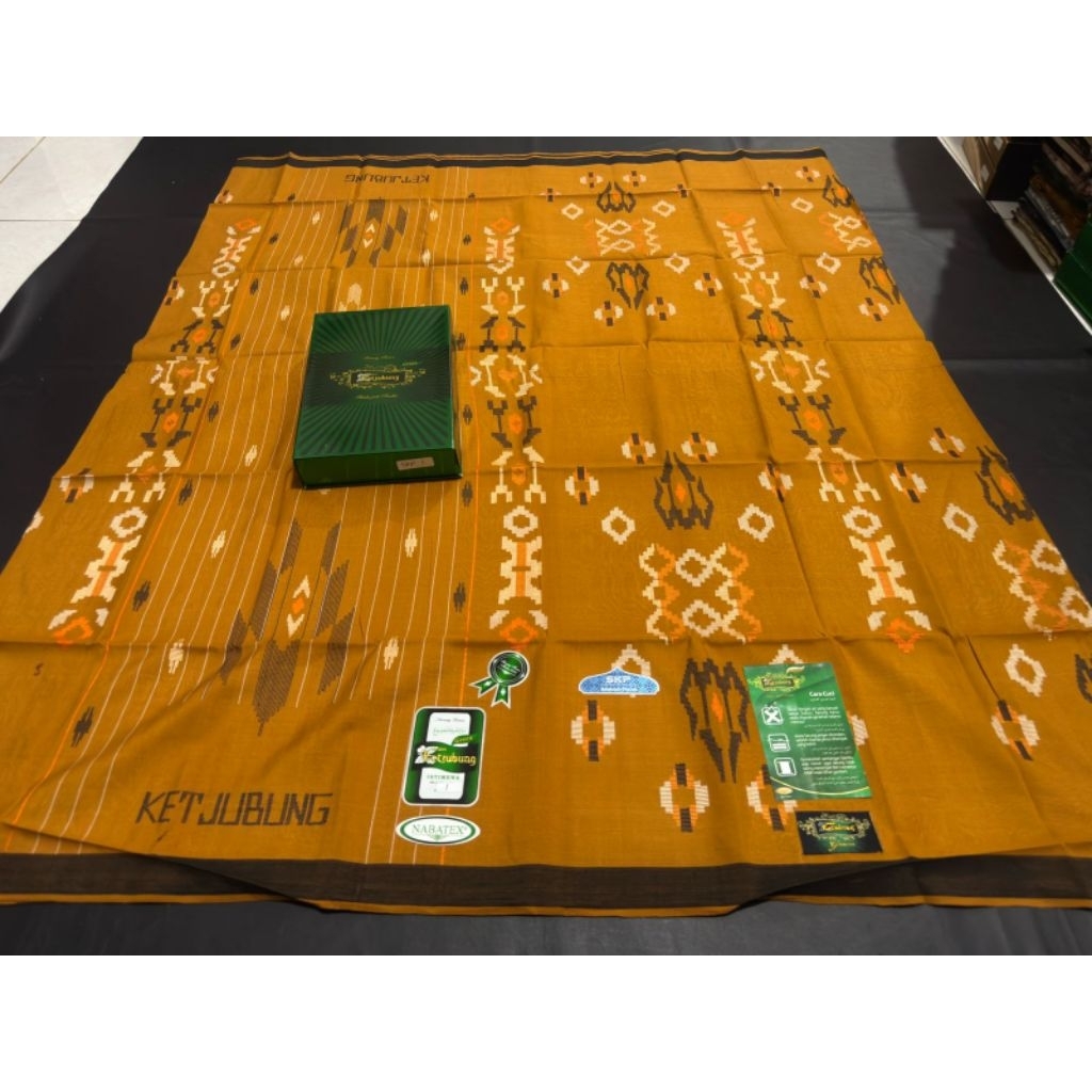 Sarung KETJUBUNG Green Mercerized Motif SKP