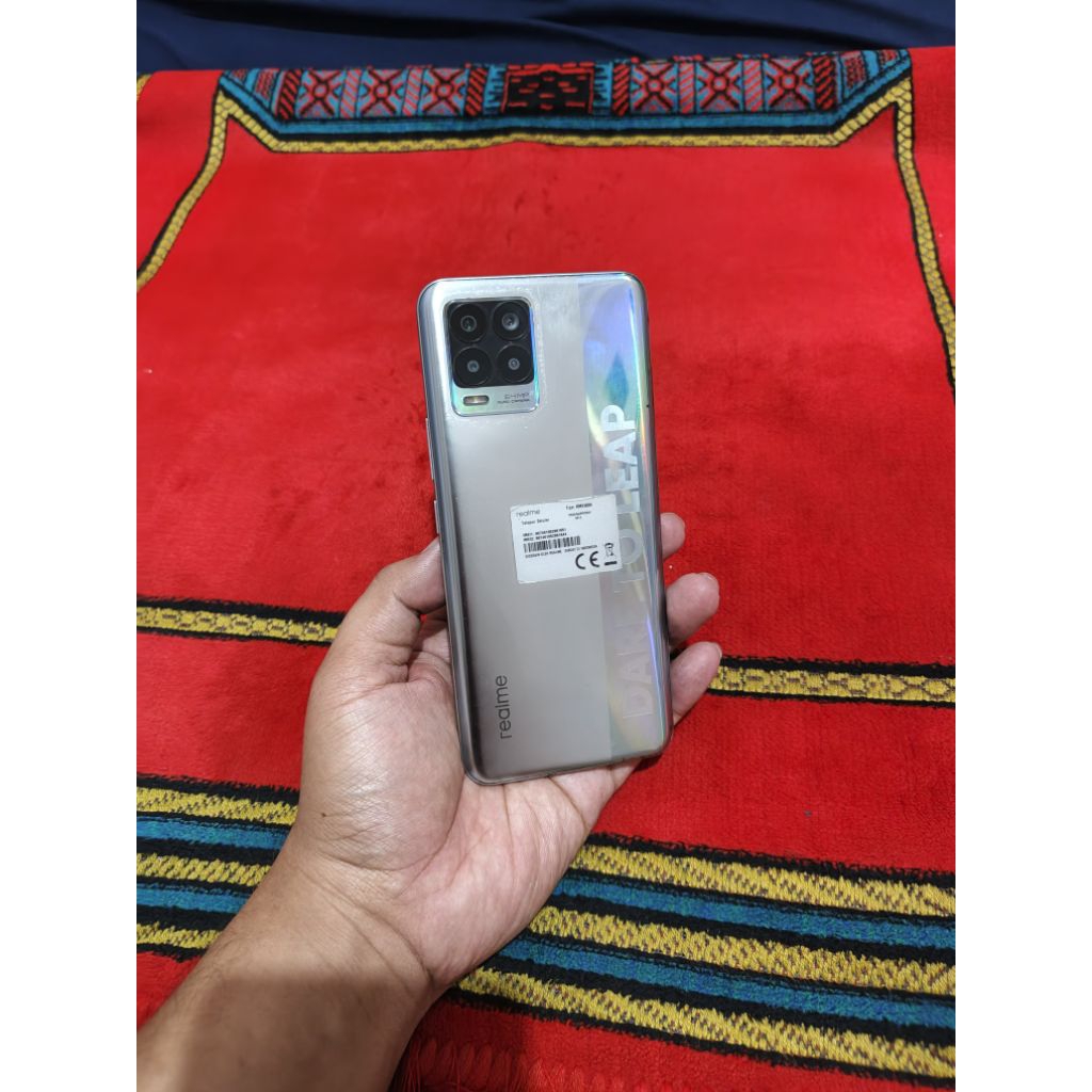 Realme 8 NFC resmi mulus ram 8gb 128gb hp bekas murah bagus nett aja