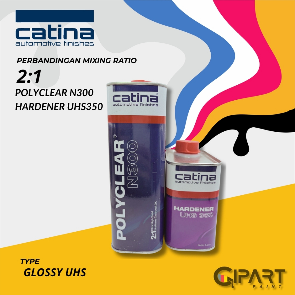 Catina PolyClear N300 UHS 2:1 - Ultra High Solid Clear Coat Repack FullSet Clearcoat Varnish HS