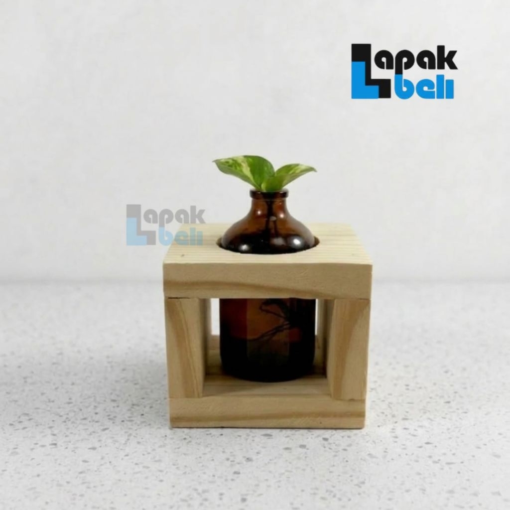 Vas Bunga Kaca Estetik | Pot Bunga Kaca | Vas Pot Tanaman Air Hias artifisial | Bejana | Hiasan Deko