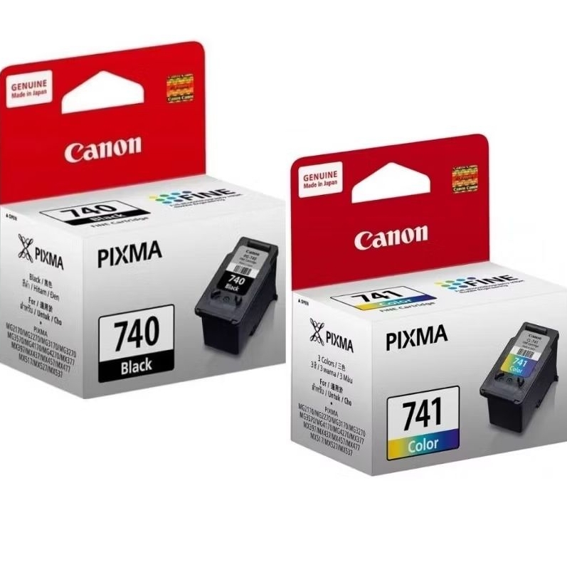 Canon PG 740 Black & CL 741 Color Cartridge Printer MG2170 MG2270 MX377