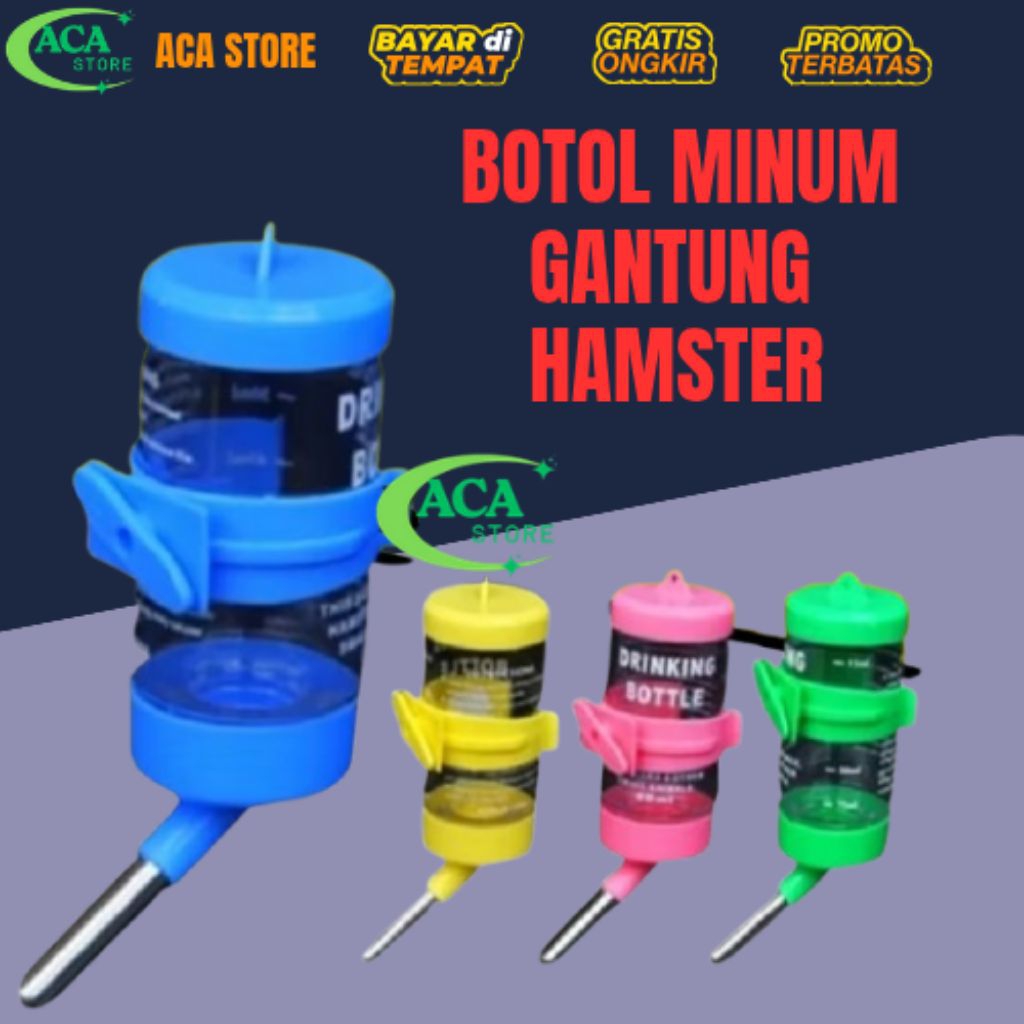 Tempat Minum Gantung Botol Minum Gantung Hamster Kelinci ACA STORE