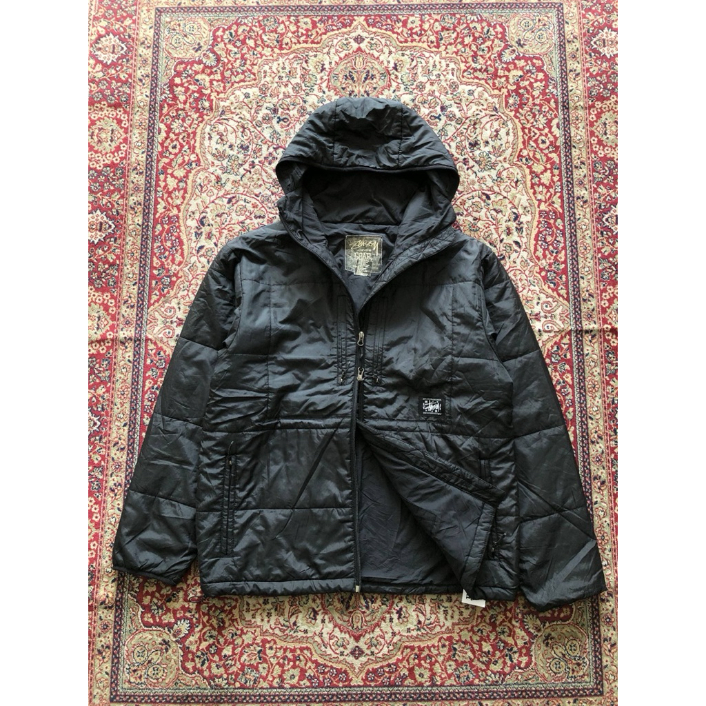 Vintage stussy warm padded jacket Vintage Stussy winter jacket  i117
