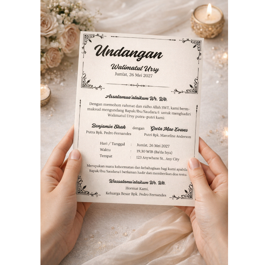 Undangan Walimatul Ursy
