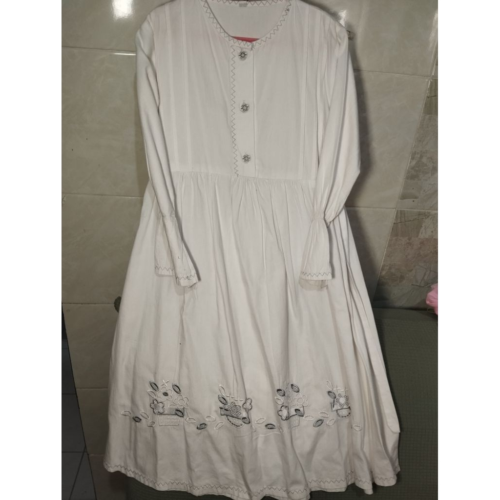 preloved gamis putih anak