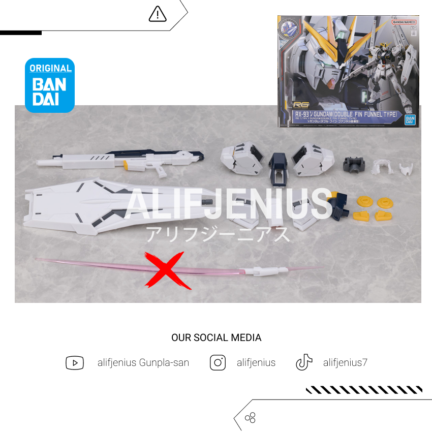 [SISA PARTS] RG Nu Gundam Double Fin Funnel Mobile Suit Gundam Char's Counterattack (GUNDAM BASE FUK