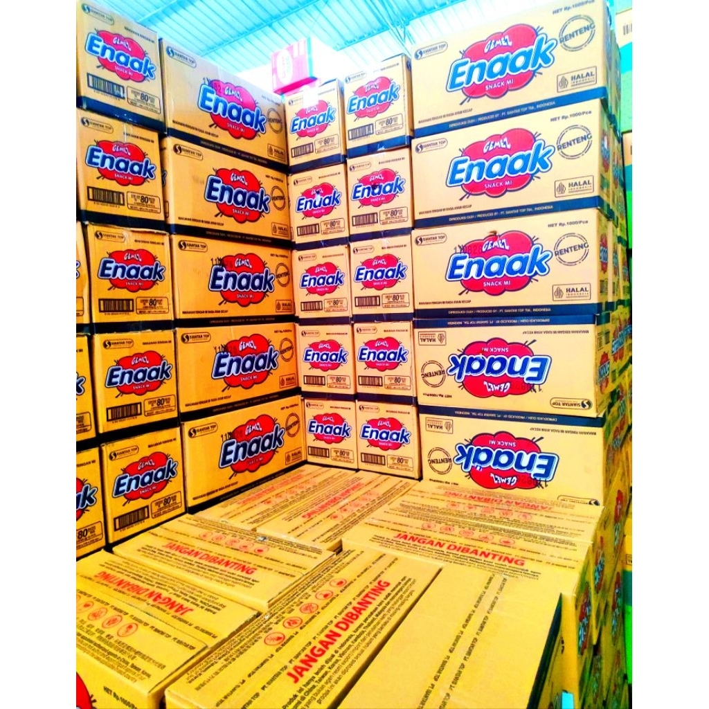1 dus Snack Mie Gemez Enak Kremez Enaak - Mie Kering Ringan, Kriuk, dan Praktis