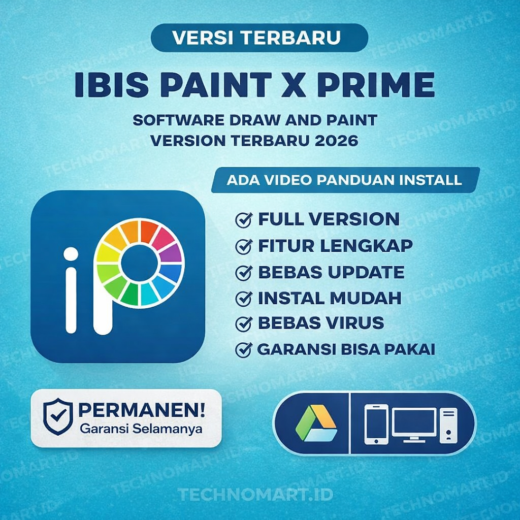 Ibis Paint X Prime 2026 Terbaru WINDOWS Andro Aplikasi Desain Gambar Manga Anime Sketsa Ilustrasi Lu
