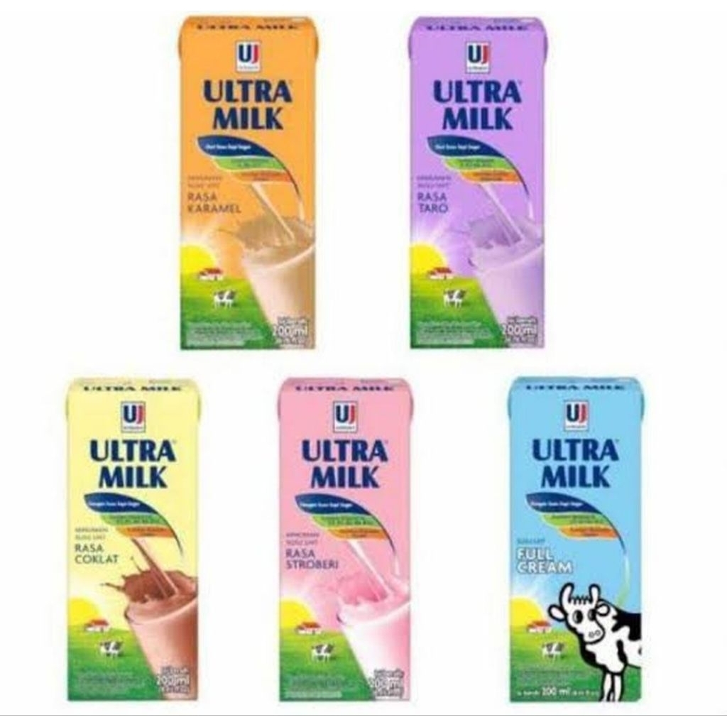 Susu Ultra Milk 200ml Susu UHT Susu Ultra steril