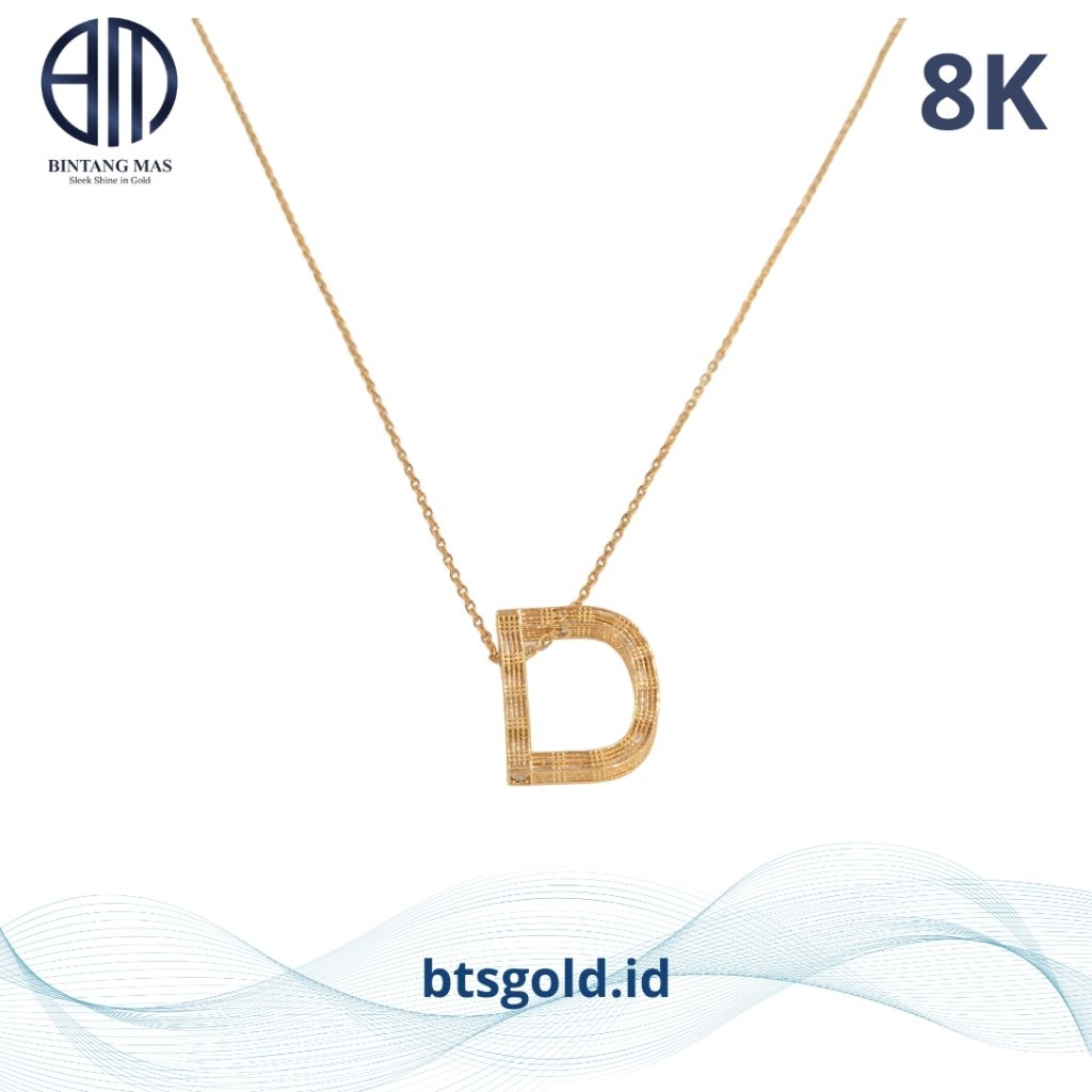 Kalung Emas Jeddar Model AlphaBold | 8K