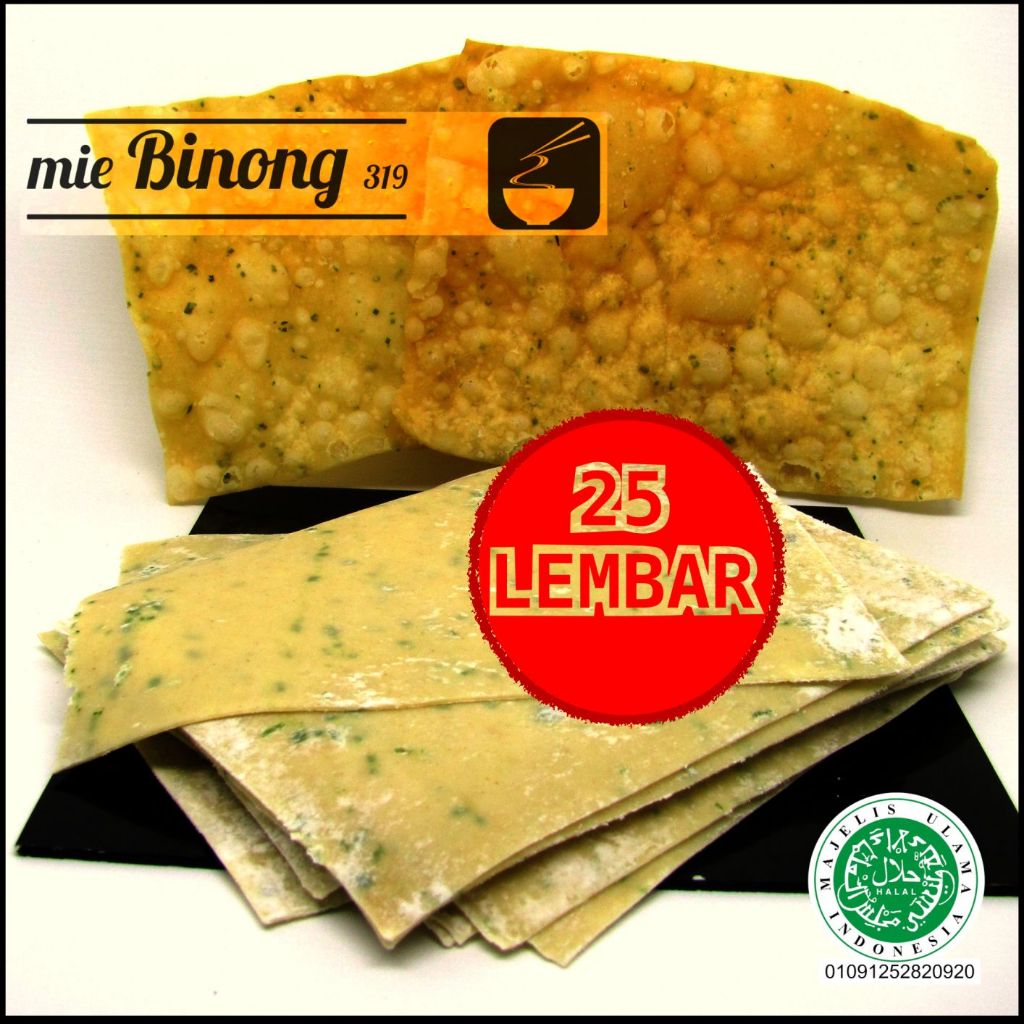 Kulit pangsit bawang daun mentah isi 25 pcs