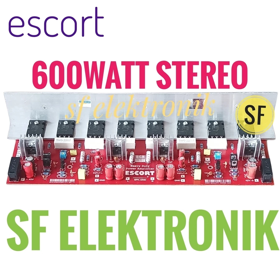 Kit Power Amplifier 600Watt Stereo ESCORT