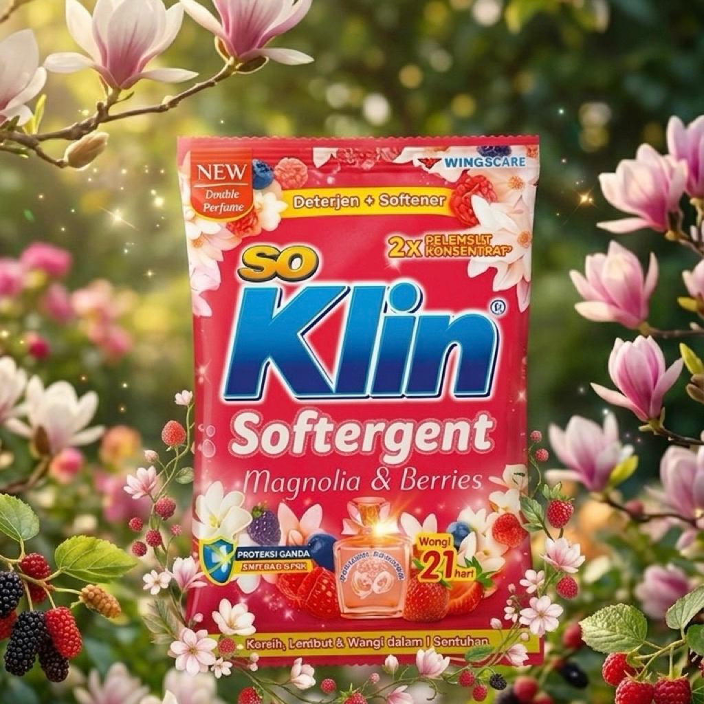 So Klin Softergent 23 g / So Klin Softergent Magnolia & Berries / So Klin Merah