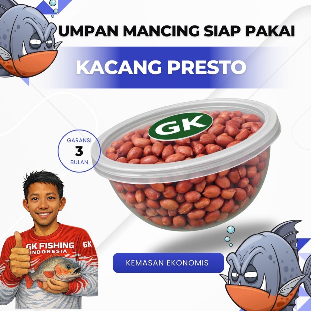 umpan mancing bawal kacang presto