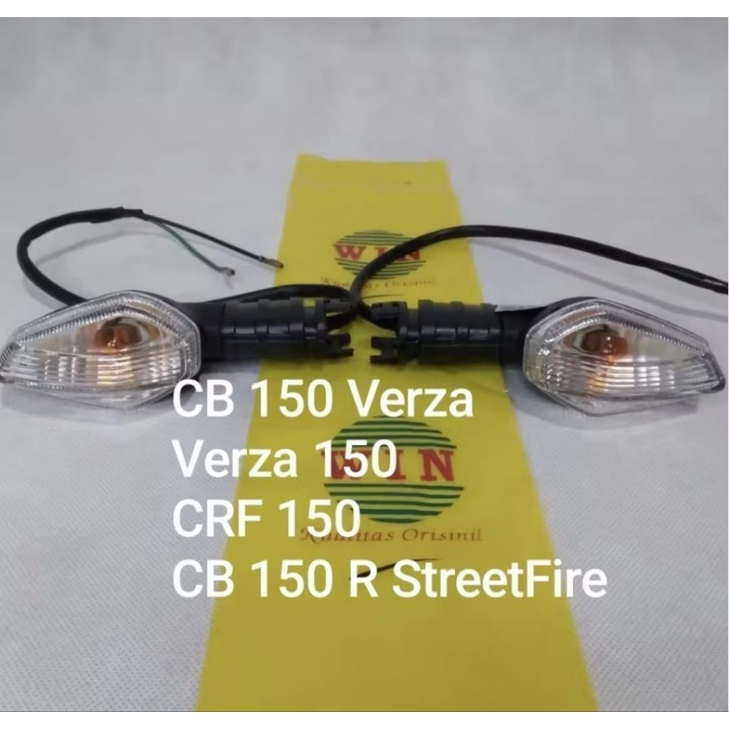Lampu Sen / Sein Depan Belakang 1 Set CB 150 VERZA / VERZA 150 / CRF 150 / CB 150 R STREETFIRE Merk 