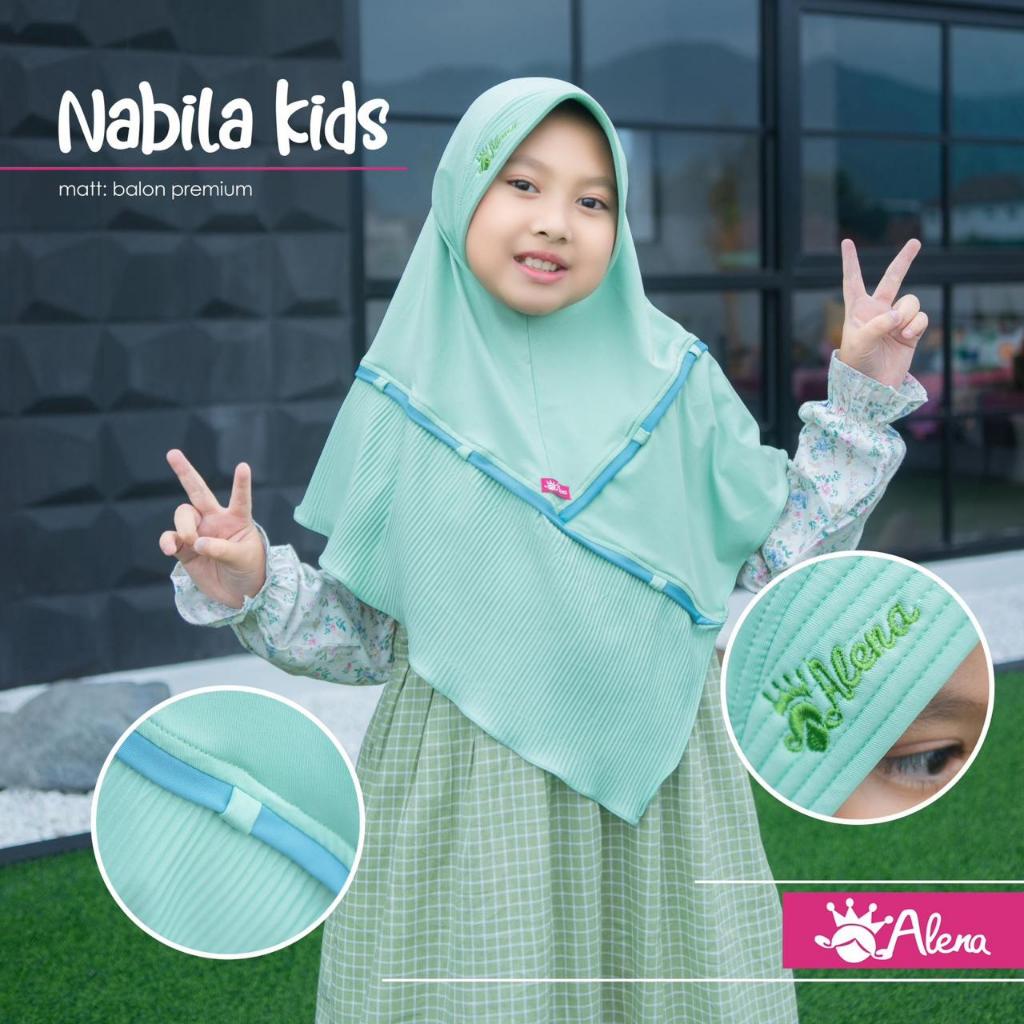 447 Jilbab Anak Nabila Ori Alena Hijab || Hijab Anak TK SD Nabila Kids by Alena (Usia 5-9th)