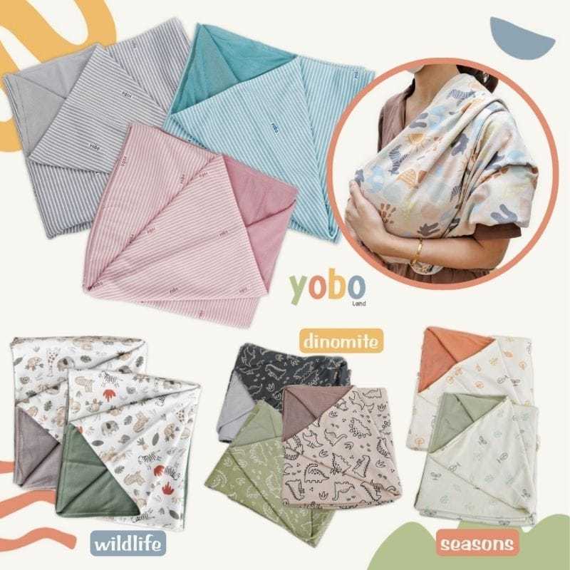 PL YOBO Simple Stretchy Sling GEOS Gendongan Bayi Kaos