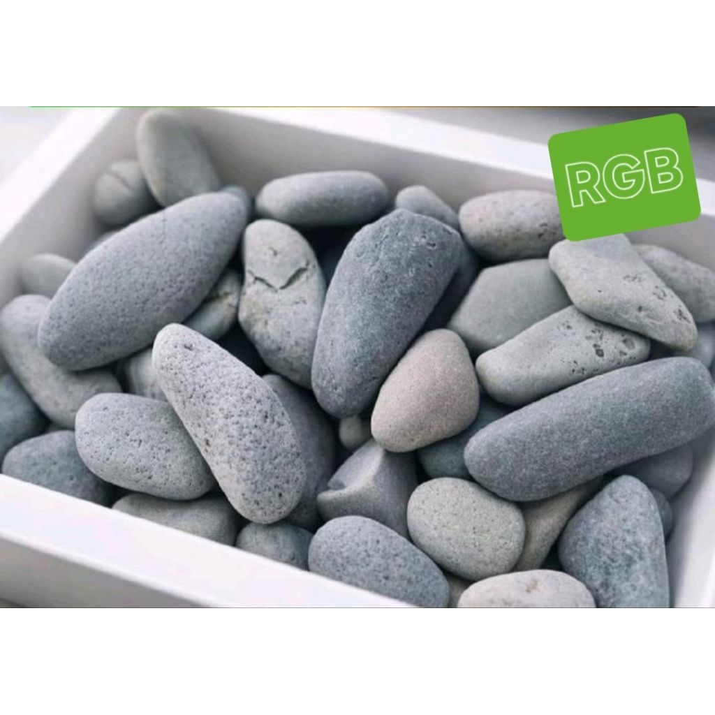 Batu Hijau 1kg, Batu Hijau Taman Flores, Batu Alam, Batu Koral Hijau. RGB.