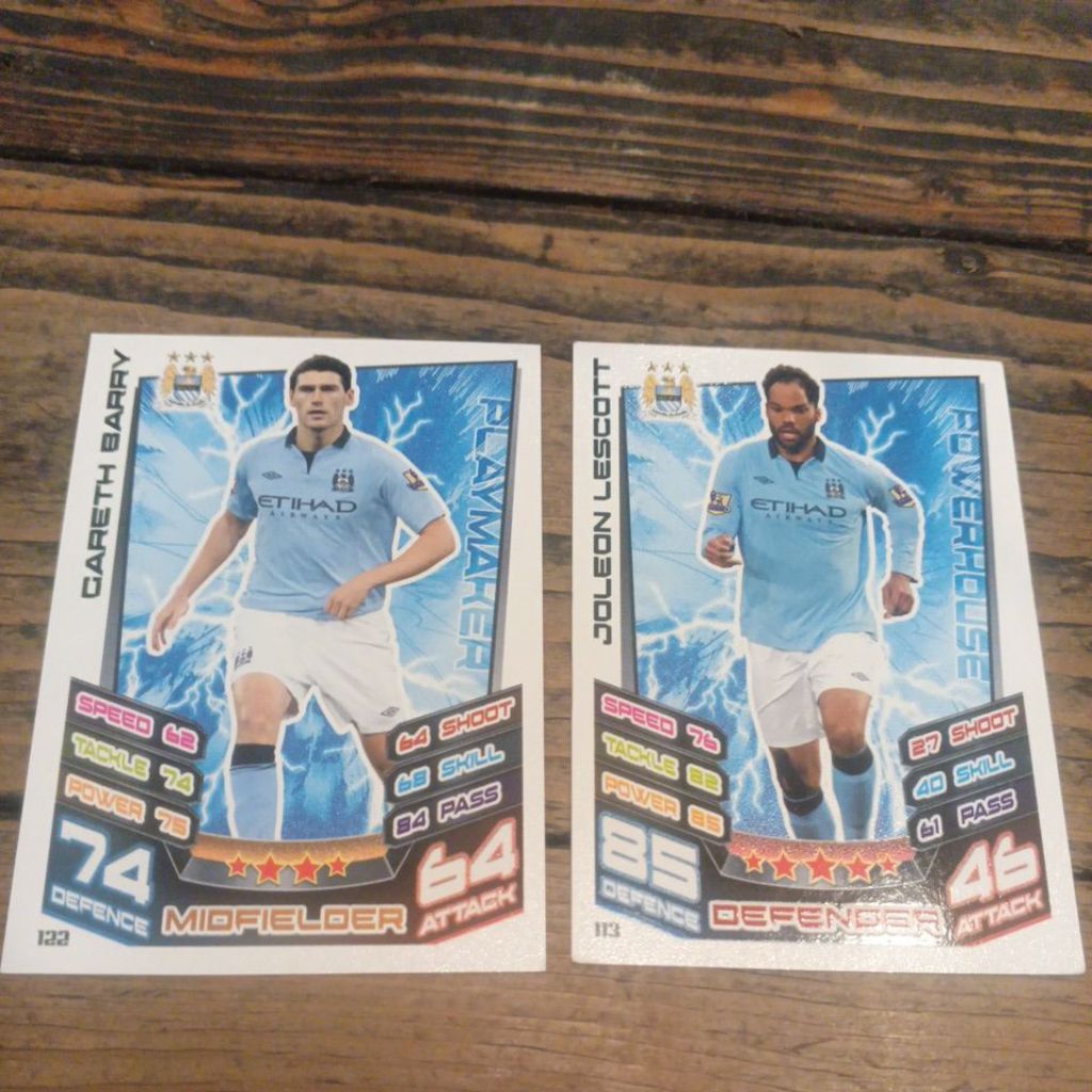 kartu bola match attax epl 2012/2013 Manchester City Base Card