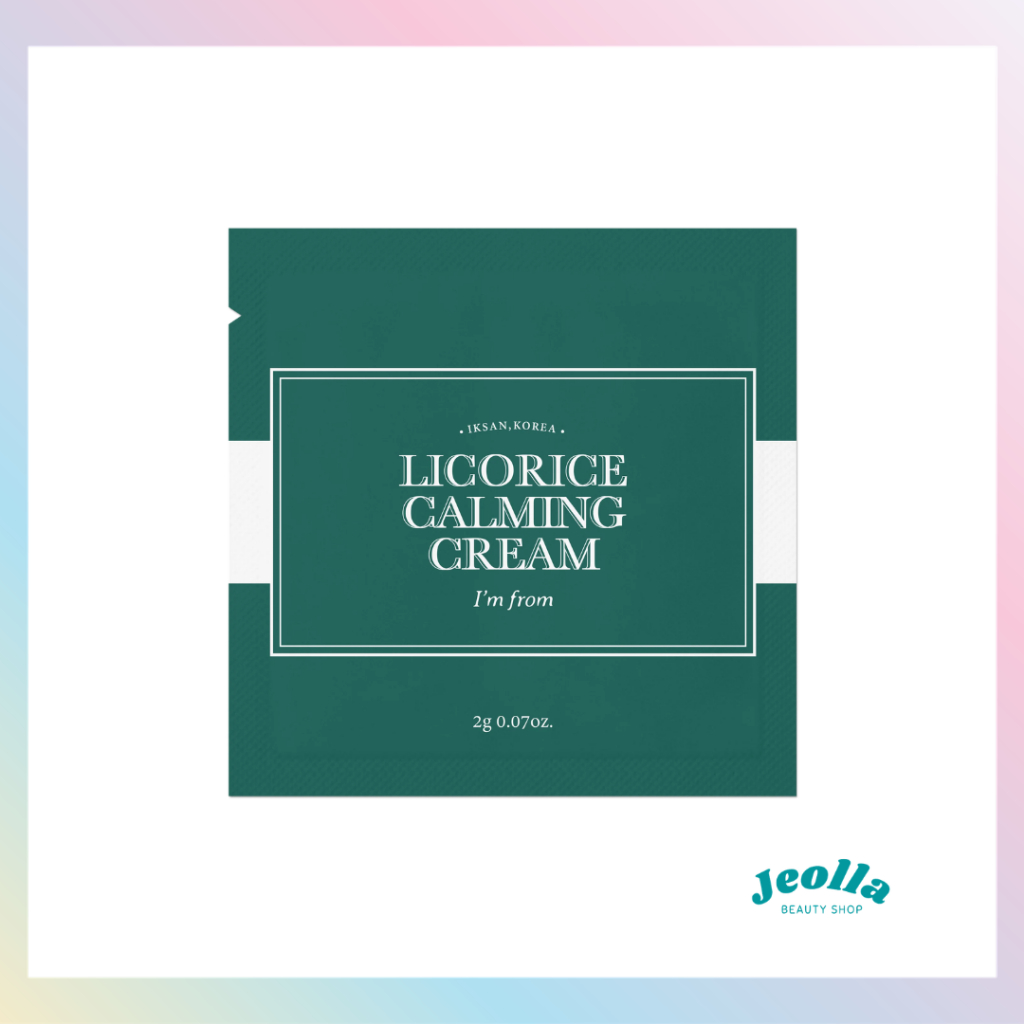 I'M FROM Licorice Calming Cream 2g Sachet Trial Travel Mini Size