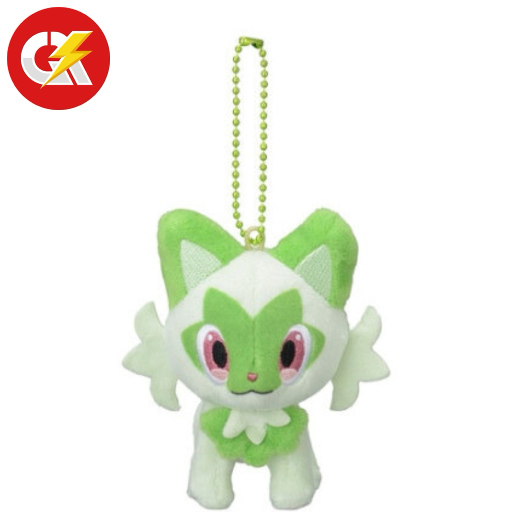 Boneka Plush Keychain Pokemon Sprigatito Partner original Pokemon Center