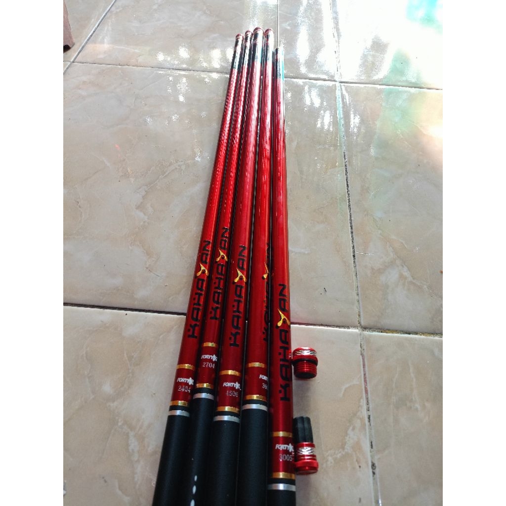 Joran tegek Forty8x Kahayan bahan carbon