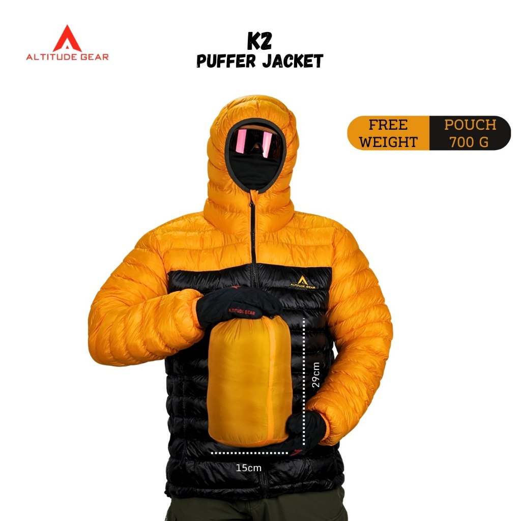 Jaket Gunung Pria Wanita K2 Altitude Gear Jacket Musim Dingin Jaket Gelembung Outdoor