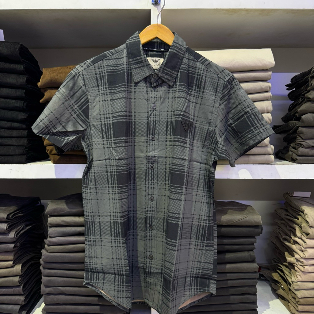 Kemeja Lengan Pendek Pria Import