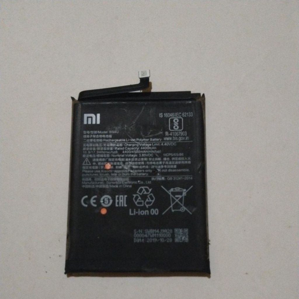 baterai original copotan redmi note 8pro normal tested