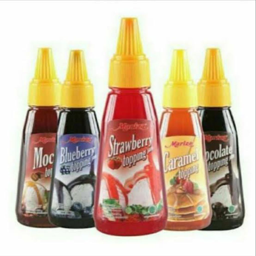 MARIZA TOPPING SELAI COKLAT STRAWBERRY 350 ML BOTOL