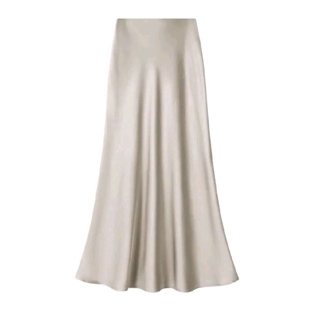 Izdihaarcloth-Rok Satin Long Skirt - Rok Satin Panjang - Rok Satin silk premium