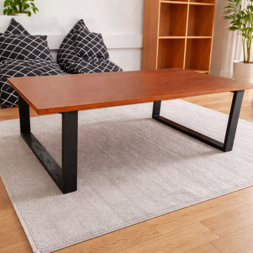 Meja Lesehan Minimalis Kayu Jati 120x70x40cm