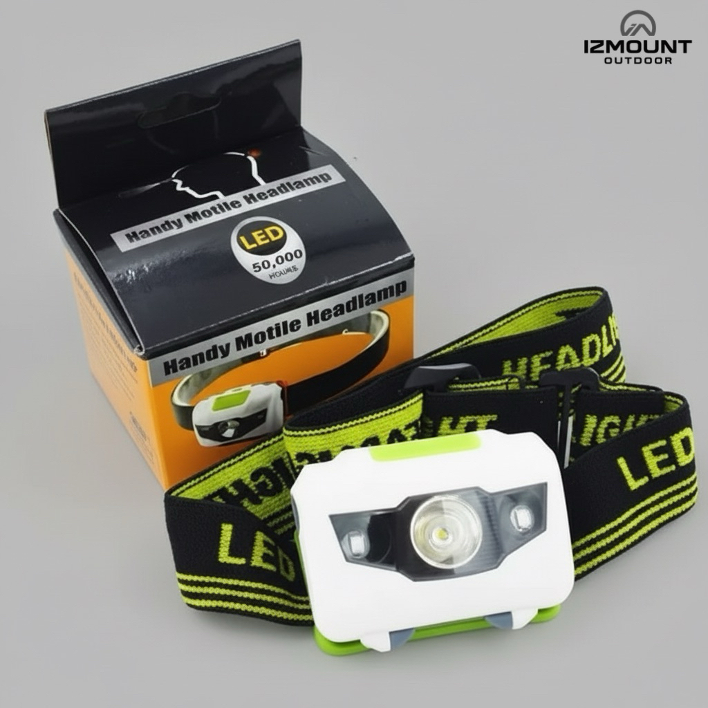 Senter Kepala Headlamp LED Senter Kepala Baterai Anti Air