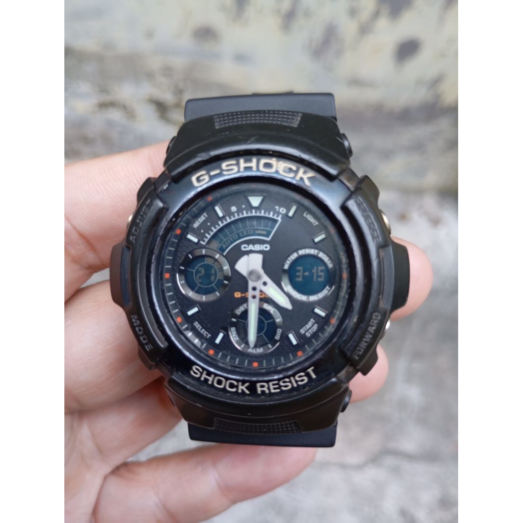 jam tangan g shock aw 591ms second bekas original