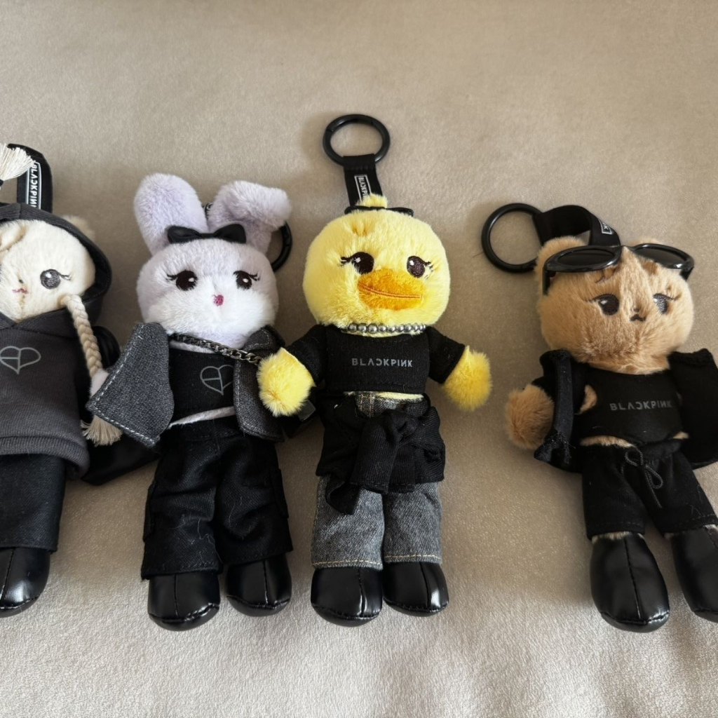 [PO] BLACKPIN SHANGHAI POP UP PLUSH KEYCHAIN JISOO JENNIE ROSE LISA