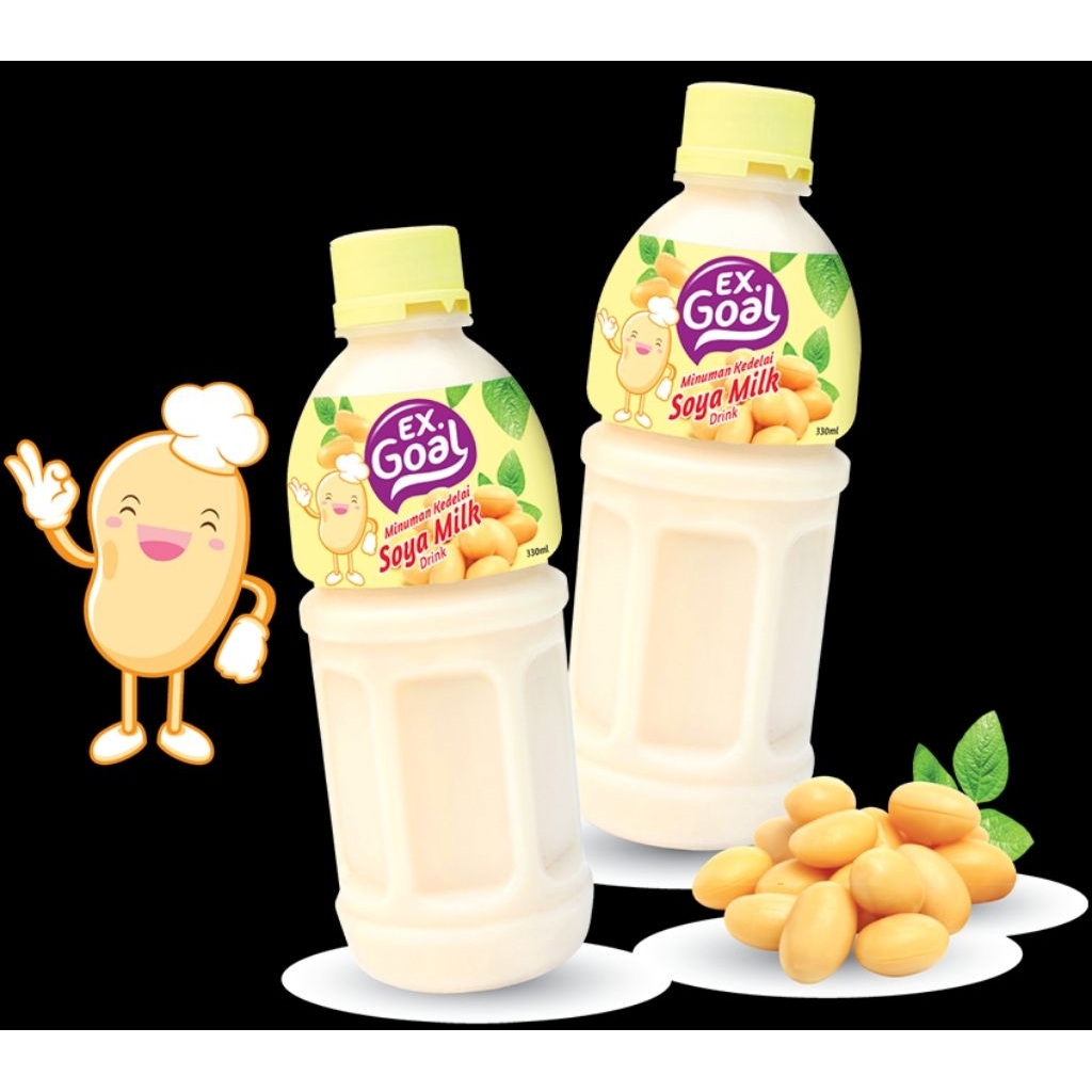 Susu Soya EX. Goal 310ml / susu kacang kedelai