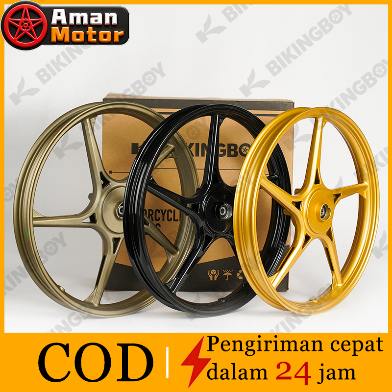 VELG Motor Ring 17 BIKINGBOY Alloy PNP  Untuk Jupiter Z New/Z1/Burhan/MX 135 Old/Vega R/Rr/Zr New (T