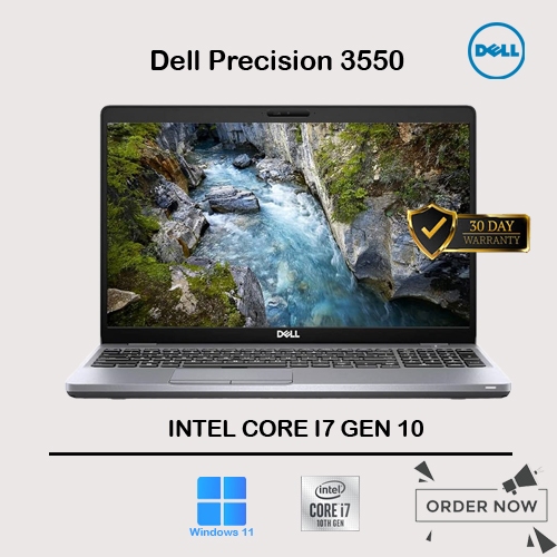 Laptop Dell Precision 3550 / Core i7 Gen 10 / VGA Quadro P520