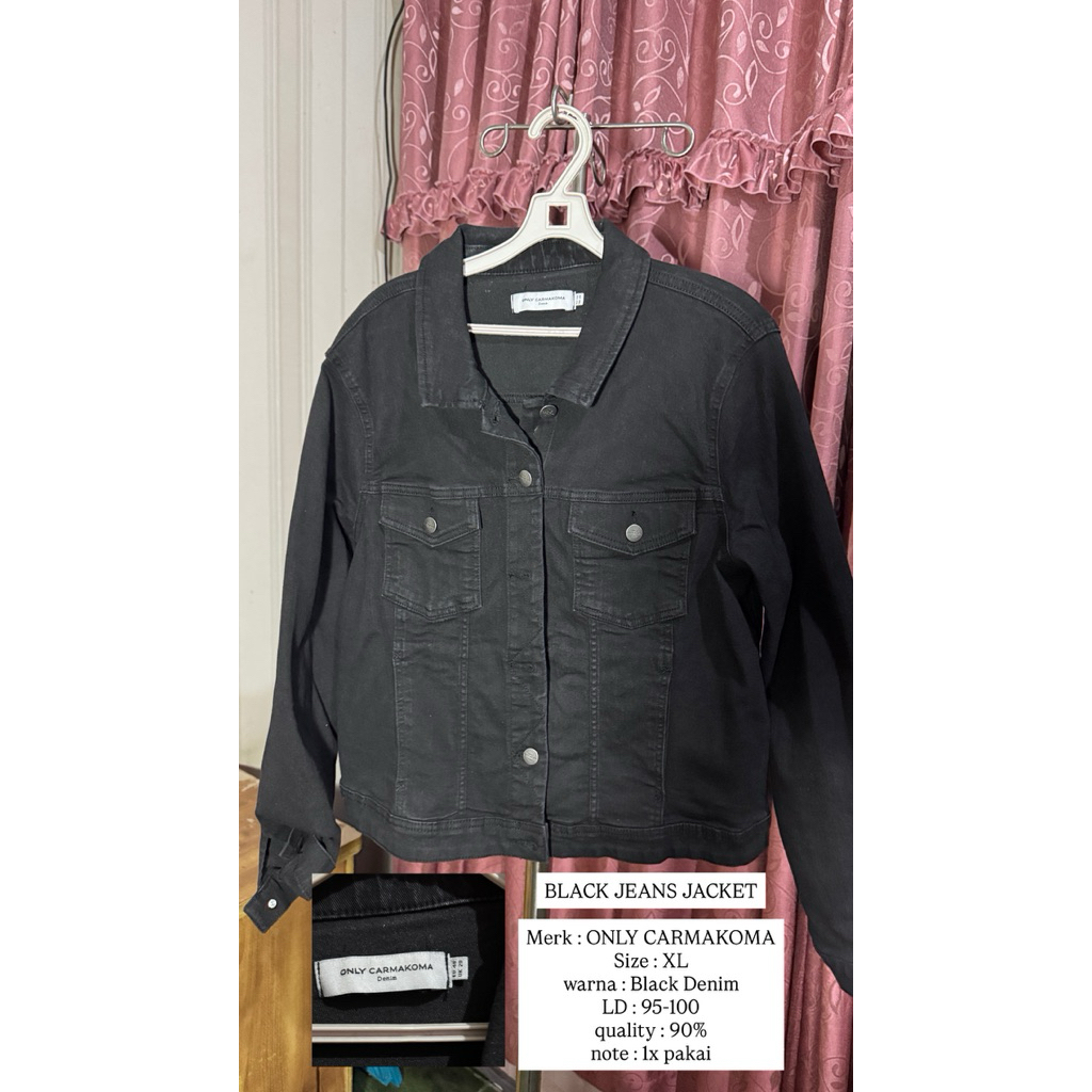 DENIM BLACK JACKET