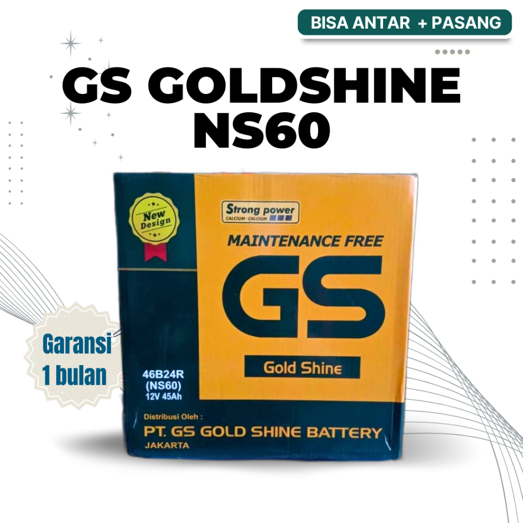 Aki GS MF NS60 Mobil Avanza, Xenia, Luxio, Grandmax, Swift, APV