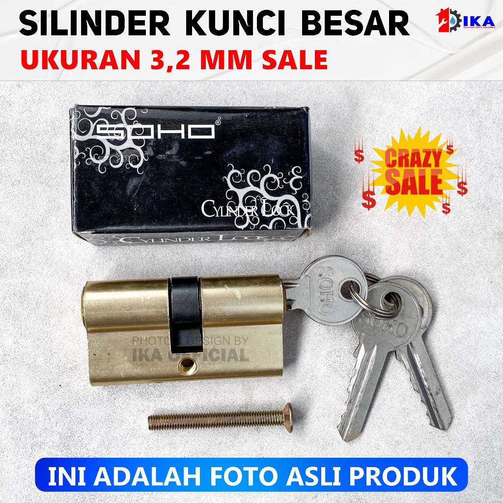 Silinder Kunci Pintu Wanly / Kunci Pintu Silinder / Anak Kunci Pintu