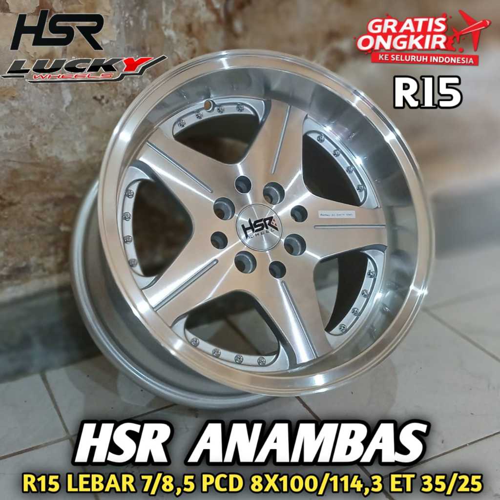 Velg celong mobil kijang corolla altis hsr anambas r15 pcd 4x100-114,3