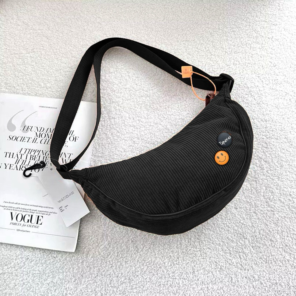Waistbag Tas Selempang TapaxCo Corduroy Lily Tas Slingbag Pria & Wanita