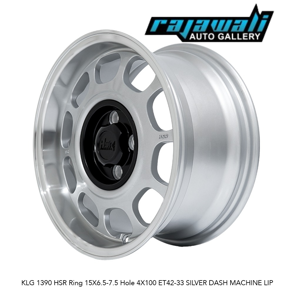 Velg Celong Ring 15 KLG HSR Lebar 6,5-7,5 Lubang 4x100 Buat Mobil Jazz Mobilio Vios Ignis Swift Dll