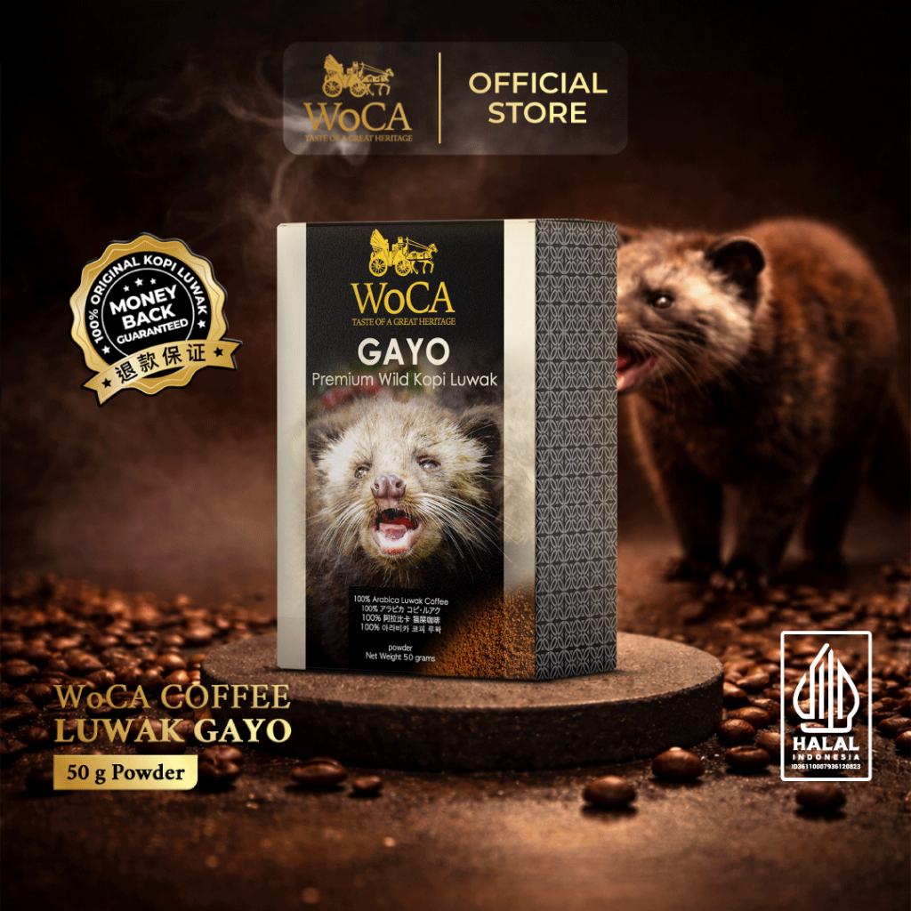 WoCA Kopi Luwak Gayo 50 gram powder