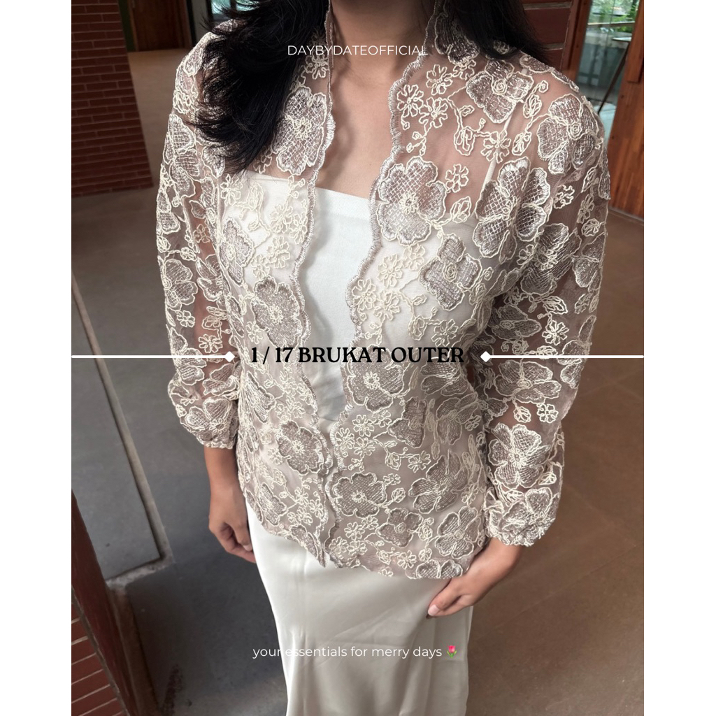 1 / 17 Brukat Outer | Daybydate | Brukat Outer Brukat Outer Wanita Brukat Outer Kondangan Brukat Out