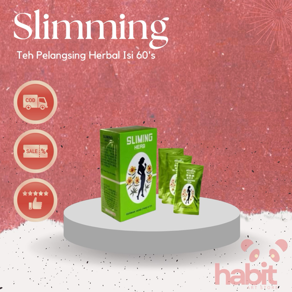 Slimming Herb Tea Teh Celup Pelangsing Isi 60 Bags