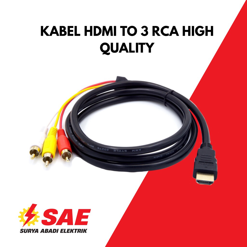 Kabel Hdmi to Rca High Quality Kabel Hdmi Rca